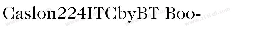 Caslon224ITCbyBT Boo字体转换